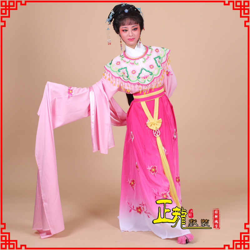 武宣水袖青衣练功花旦服 梅花古装衣